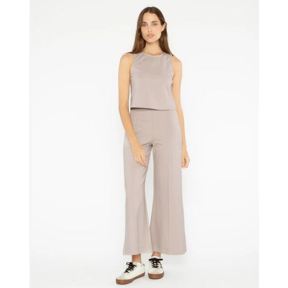 NWT Ripley Rader Ponte Wide Leg Trouser Pants Womens 4 Clay Beige Office Career - Picture 2 of 16